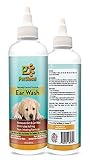 Dog Ear Wash Cleanser Ideal For Ear Wax Removal, Itchy Ears, Yeast & Odor Elimination - Effective & Non Irritating Naturally Derived Formula With Coconut, Palm Oil & Citrus Extracts - 8 FL Oz