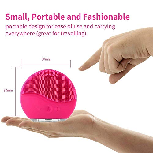 Facial Cleansing Brush, Waterproof Silicon Facial Cleaner and Masager Electric Cleansing System for Deep Cleansing Skin Care - Thumbnail 4