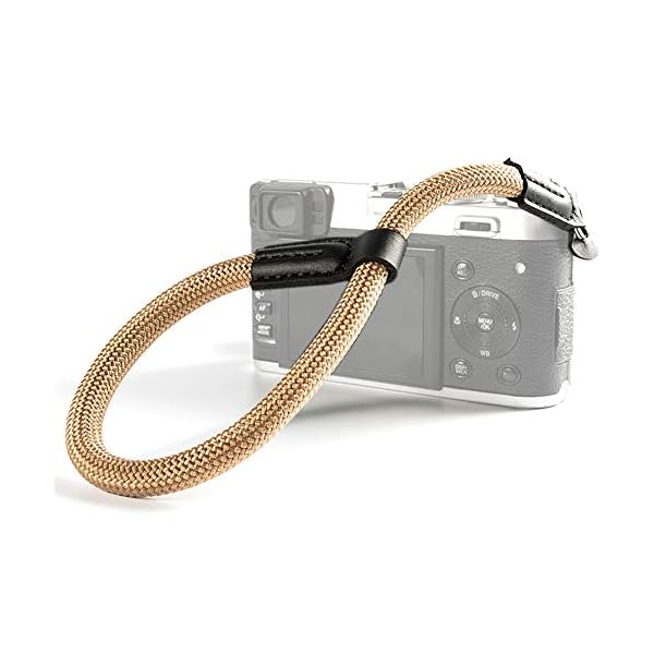 VKO Kamera Handschlaufe Kameragurt Kletterseils Handgelenk-Schlaufe Trageschlaufe geeignet für DSLR SLR oder spiegellosen Kameras(Kaffee)