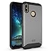 TUDIA Merge Designed for BLU Vivo XI+ Case, Slim Dual Layer Shockproof Phone Case Cover for BLU Vivo XI+ (Metallic Slate)