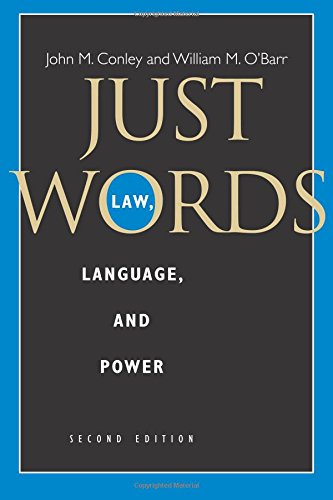 Just Words, Second Edition: Law, Language, and Power (Chicago Series in Law and Society) - //medicalbooks.filipinodoctors.org