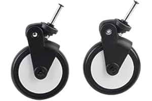POCREATION Babyzen Yoyo Wheels Buggy Board with Seat Yoyo Stroller Yoyo Stroller Wheels Baby Strollers Rubber Wheels Accessories for Wheel Kids Carriage with Tools Front Set Jogger Premier Caster