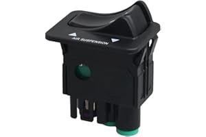 Air Suspension Switch for Peterbilt Trucks - Direct Replacement with G90-6022-009BN 3276-009, Black Plastic, 1 Piece