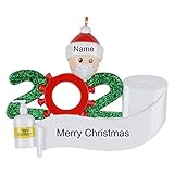 MAXORA 2020 Covid Quarantine Personalized Ornaments