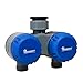 Yardeen Mechanical Water Sprinkler Timer Two Outlet Garden Hose Controller Color Blue