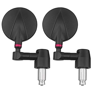 Motorfiets achteruitkijkspiegel 7/8″ 22mm Universal Motorcycle Mirror motor Side Mirrors Custom Achteruitkijkspiegel bar end spiegel for Yamaha Honda Suzuki Benelli (Color : Model 2)