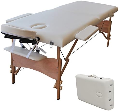 New 84"l Portable Massage Table Facial SPA Bed Tattoo W/free Carry Case White Ship USA
