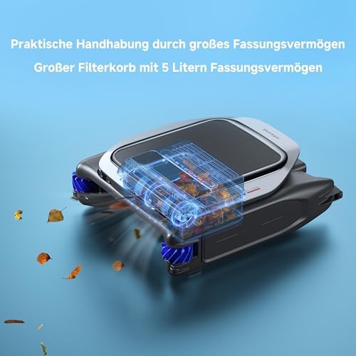 J1 Roboter-Poolskimmer, fortschrittliche PoolSense-Technologie, rundum 360°-Reinigung, 24/7 im Einsatz, smarte Routenplanung, innovatives Strömungsdesign, App-Steuerung