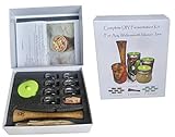 Canning kit.Complete DIY fermentation kit for wide mouth mason jars or pickling jars. 5 glass weights, 1 tamper, 5 airlock lids. Make Sauerkraut, Kimchi, Pickles or any fermented food.Premium Presents