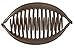 France Luxe Belle Larger Interlocking Comb, Matte Chocolate, Set of 2 - An Excellent Styling Solution For Long/Thick or Curly Hair