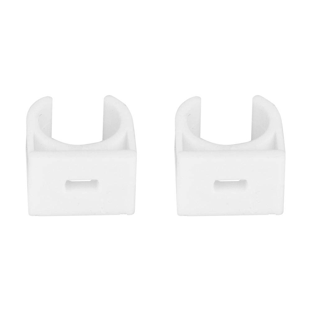 20pcs 16/20/25/32mm Home U Shaped Pipe Clamp Water Pipe Fixed Clips with Screws PPR Adjustable Water Supply Pipe Holder Clamps Clips Pipe Tube Wire Clamps Clips White(16mm)