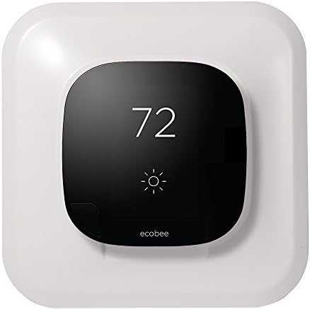 Wall Mount Plate for Ecobee 3 Smart WiFi Thermostat - ABS, White