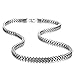 Stunning Mechanic Style Stainless Steel Silver Men's Necklace Link Chain - Length 22 Inch