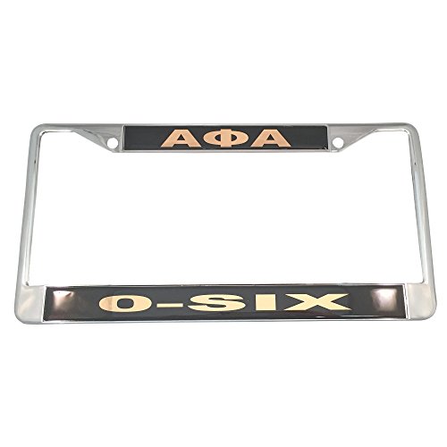 Alpha Phi Alpha Call Tag #DPF-CT Metal Decorative License Plate Frame Greek For Front Back of Car