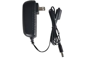 JOOAN 12V 2A Power Supply US Plug Power Adapter 24W 2000mA AC to DC 5.5mm x 2.1mm Port AC 100V- 240V to DC 12V 2A 50/60Hz Top