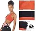icyzone Padded Strappy Sports Bra Yoga Tops Activewear Workout Clothes for Women (XL, Persimmon)thumb 4