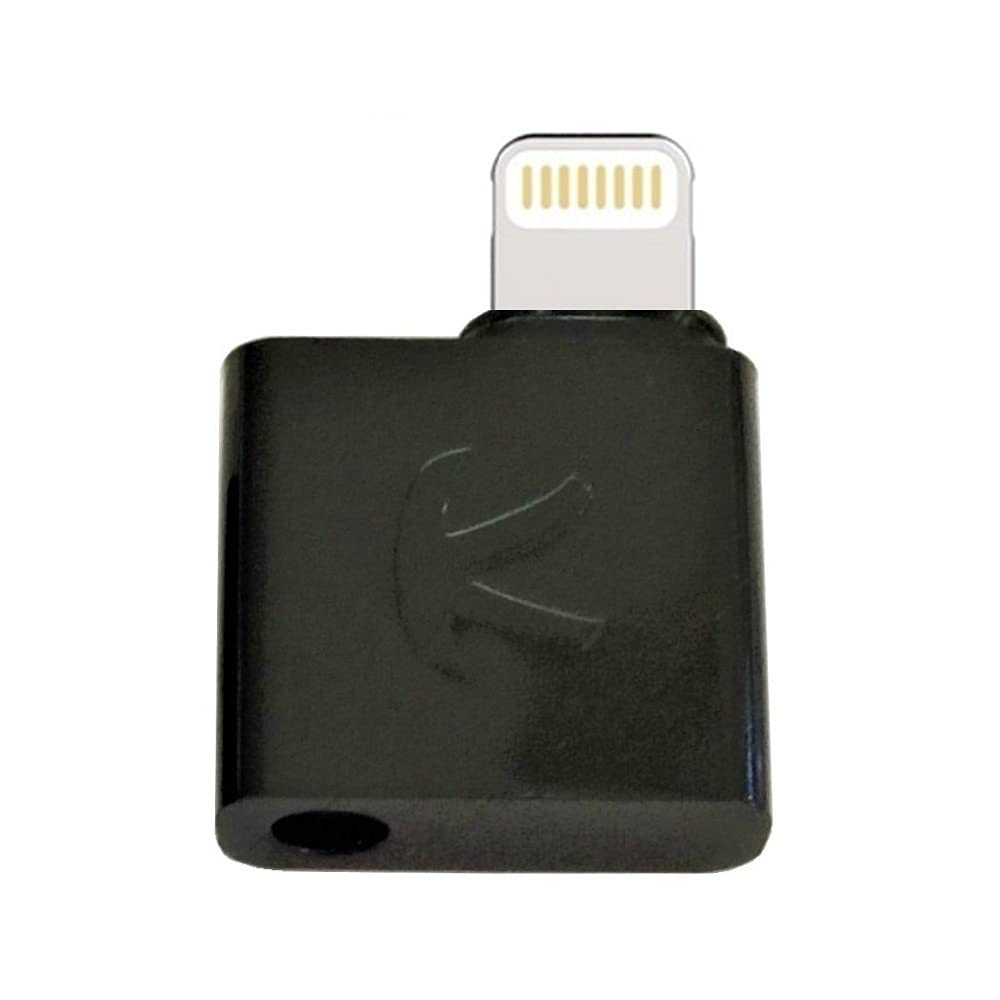 KOKKIA iAudioL (Black): 24-bit, Tiny (15.5 X 17.1 mm) Rigid Compatible to Lightning to 3.5 mm Headphone Jack Adapter, compatible to Lightning connector iPhone,iPad,iPod Touch with iOS 10 or later.