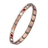USWEL Pure Copper Magnetic Healing Sports Bracelet for Arthritis, Carpal Tunnel, and Joint Pain Relief with Strong Magnets for Better Health, Hypoallergenic