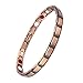 MIggers Womens Pure Copper Magnetic Therapy Bracelet Anklet Pain Relief for Arthritis and Carpal Tunnel (7
