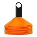 REEHUT Soccer Cones 25 Pack, Sport Agility Training Disc Cone for Football Basketball, Sports Equipment for Kids Field Markers with Free User E-Book Orange