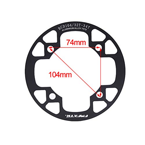 Mountain Bike Crank Protector Chainring Protection Cover 104BCD Bicycle Crankset Guard 32T/36T/40T Color Random