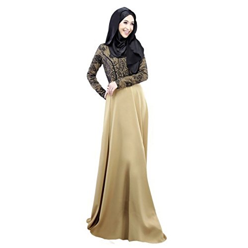 Aro Lora Women's Autumn Kaftan Abaya Islamic Muslim Women Long Dress Large...