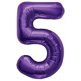 NorthStar 00149 Number 5 Foil Mylar Balloon, 34