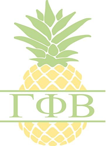 Desert Cactus Gamma Phi Beta Pineapple Letter Sticker 4 Inch Tall Sorority Decal Greek for Window Laptop Computer Car