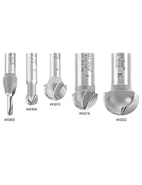 Amana Herramienta 45920 con punta de carburo Core Box 3 8 r X 3 4 D x 7 16 CH X 1 2 inch SHK Router Bit