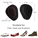 Beautulip Ball of Foot Cushion for High Heels, Non-Slip Metatarsal Pads Relieve Pain, Toe Cushion Pads Absorb Moisture for Forefoot 2-Pair (Camel)