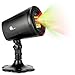 1byone Christmas Laser lights with Green Christmas Tree and Red Stars, Class IIIA, 2.0mW power, Projection Lights for Christmas, Holiday, Party, Landscape, and Garden Decoration, Black