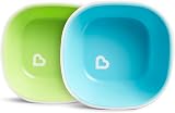 Munchkin Splash 4 Piece Toddler Plate & Bowl Dining Set Blue/Green view 5