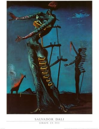 The Burning Giraffe, c. 1937 Art Poster Print by Salvador Dalí, 24x32