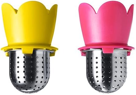 IKEA VAGRAT Floating Tea Infusers for mug or cup, Pack of 2 Pink & Yellow