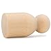 Wood Peg Dolls, 1-1/8 Inch Baby Shape Wooden Peg People, Pack of 50 Wooden Dolls for Play, Strong Birch Wooden People Figures, Peg Dolls Unfinished, Wooden Pegs for Crafts