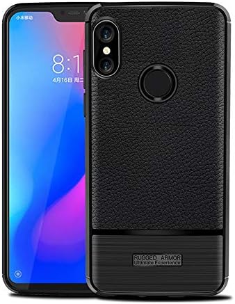Laerion Xiaomi MI A2 Lite/Redmi 6 Pro Case Rugged Armor with Brushed Silicon Shock Absorption Soft Protective Holster Case Cover for MI A2 Lite