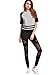 SweatyRocks Women's Mesh Panel Side High Waist Leggings Skinny Workout Yoga Pants #1black L