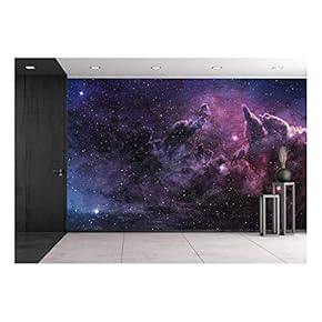 BRAND_NAMEPurple Nebula and Cosmic Dust in Star Field