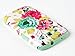 DandyCase 2in1 Hybrid High Impact Hard Pink Floral Pattern + Mint Green Silicone Case Cover for Samsung Galaxy S3 i9300 + DandyCase Screen Cleaner
