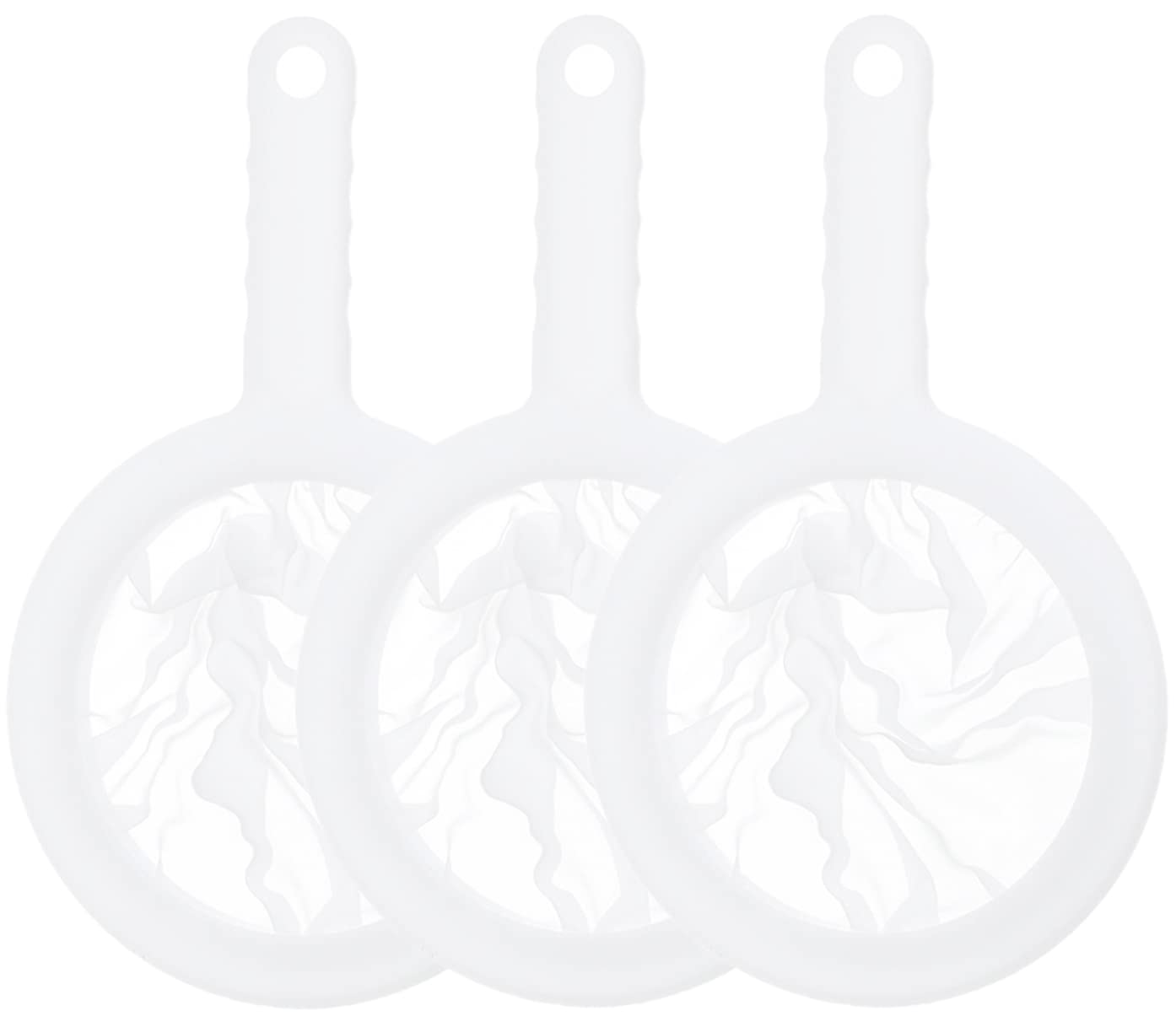 Photo 1 of 3 Pcs Nylon Mesh Strainers, Fine Mesh Strainer Plastic Fine Mesh Colander for Tea Soy Milk Coffee (120/200/400 Mesh)