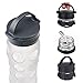 Lifefactory 22-Ounce BPA-Free Glass Water Bottle with Leakproof Cap and Silicone Sleeve, Transparent