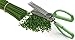 Magikuchen Multi-blade Stainless Steel Herb Scissors with Ergonomic strong Non-Slip Grip Handles, Handly Cleaning Comb and 10 Precision Sharp Blades for easy cutting and mincing satisfaction Green