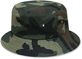 DC Unisex 100% Cotton Packable Summer Travel Bucket Hat - Camouflage