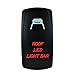12V Laser Backlit RED Rocker Switch ROOF LED LIGHT BAR Bright Light Powersports [SLR1291BLPFBA]