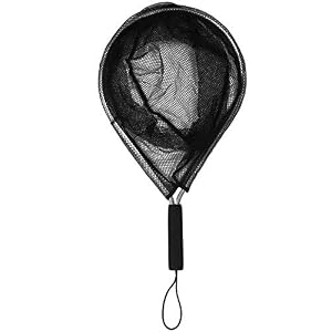 Sodial Aluminium Filets D’atterrissage Filet à La Main En Nylon Sans N?ud Avec Filet De Pêche à La Mouche Pour épargner Des Poissons