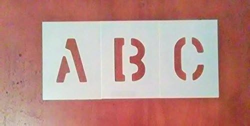 4 Inch Military Font Stencil Uppercase Alphabet Set
