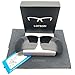LOTSON Replacement Dark Black Polarized Sunglasses Lenses for Oakley Flak 2.0 XL OO9188