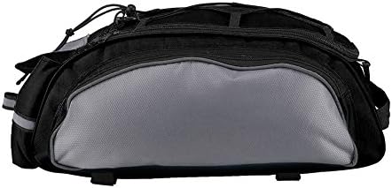 fsttm88 Mountain Bicycle Cycling Sport Waterproof Rear Seat Bag,Large Capacity Rack Pack Bicycle Accessories(Grey)