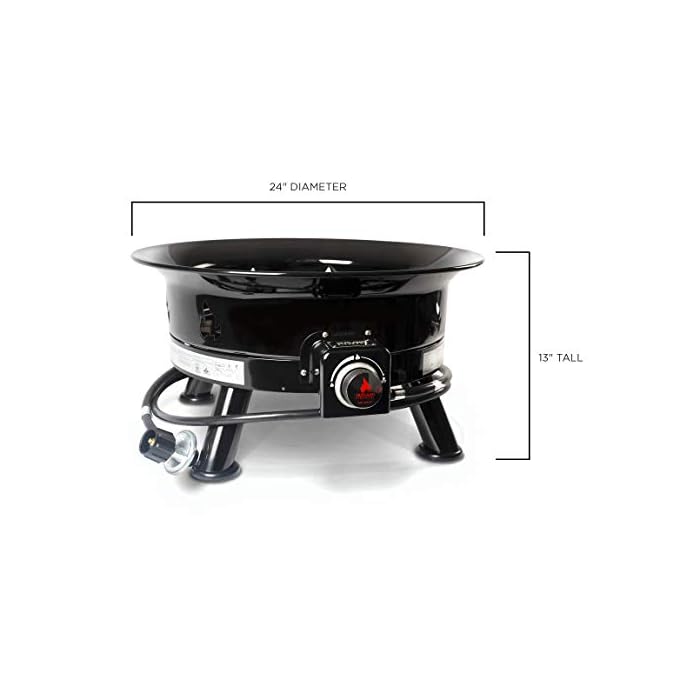 Outland Living Firebowl 883 Mega Outdoor Propane Gas Fire Pit with UV and Weather Resistant