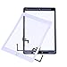 Touch Screen Digitizer for 2017 iPad 9.7 - Front Glass Replacement with Home Button & Tool Repair Kit (A1822, A1823) - White